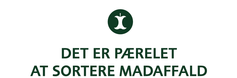 Det er pærelet at sortere madaffald logo Det er pærelet at sortere madaffald logo