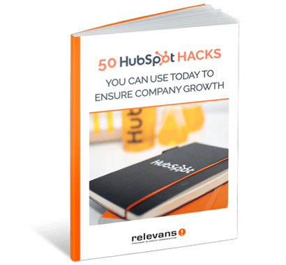 Få den gratis e-bog 50 HubSpot Hacks