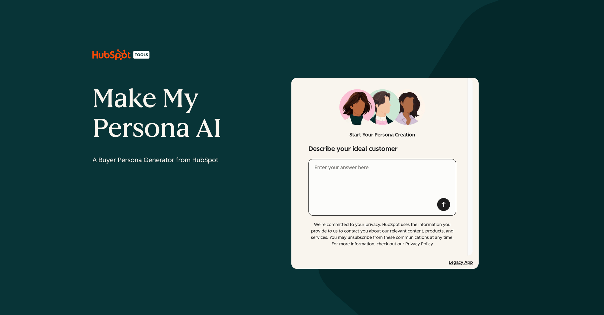 HubSpot Persona tool