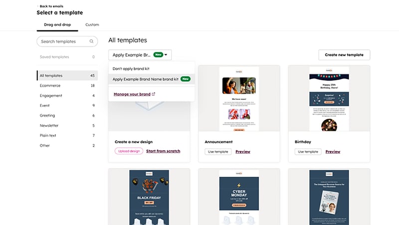 Branded email templates i HubSpot Branded email templates i HubSpot