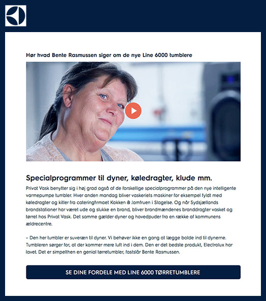 Content Marketing Electrolux Professional videointerview