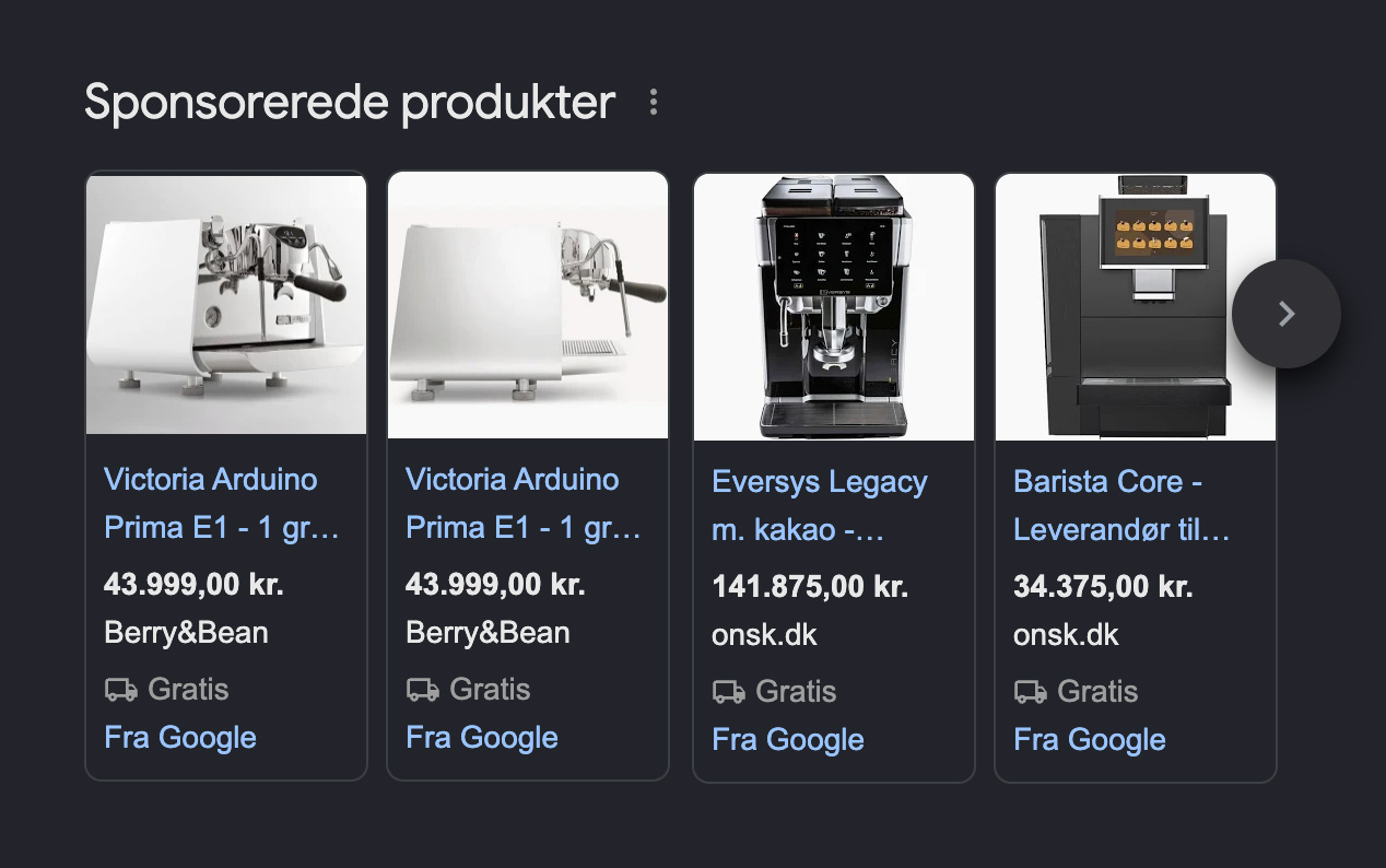 Google shoppingAds